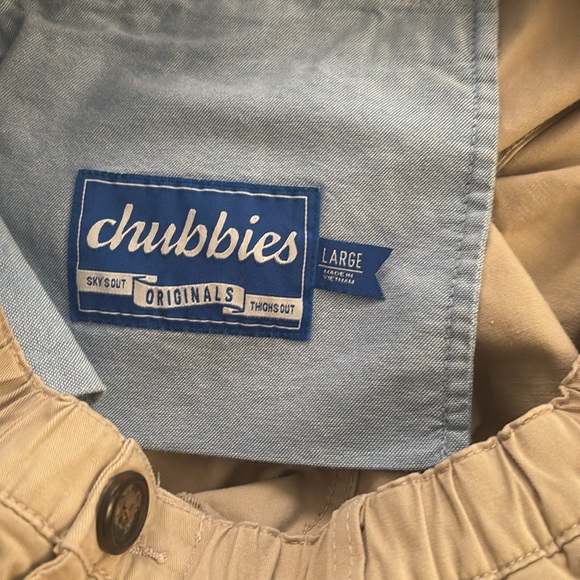 Chubbies Gray and Tan Flat Front Shorts - Picture 5 of 9